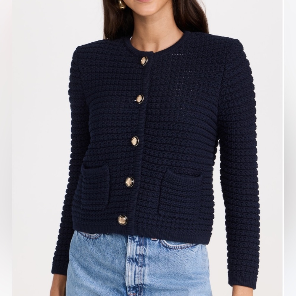 Ba&sh Gaspard Cardigan - Marine Blue - small